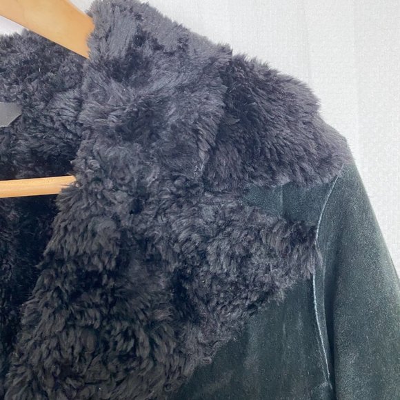 Express Black Leather Jacket Classic Style - Picture 10 of 16